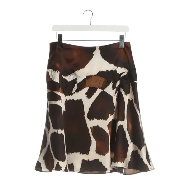 Skirt, in Brown, Silk, Roberto Cavalli