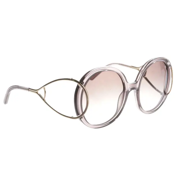 Sonnenbrille, in Grau, Kunststoff / Metall, Chloé