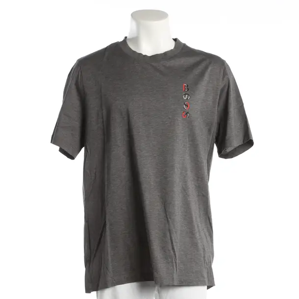 T-Shirt, in Grau, Baumwolle, Hugo Boss Black Label