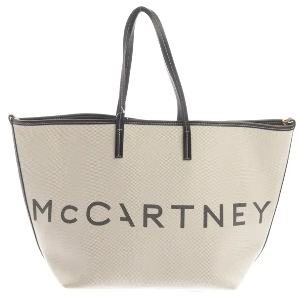 Shopper Bag, in Beige, Cotton, Stella McCartney
