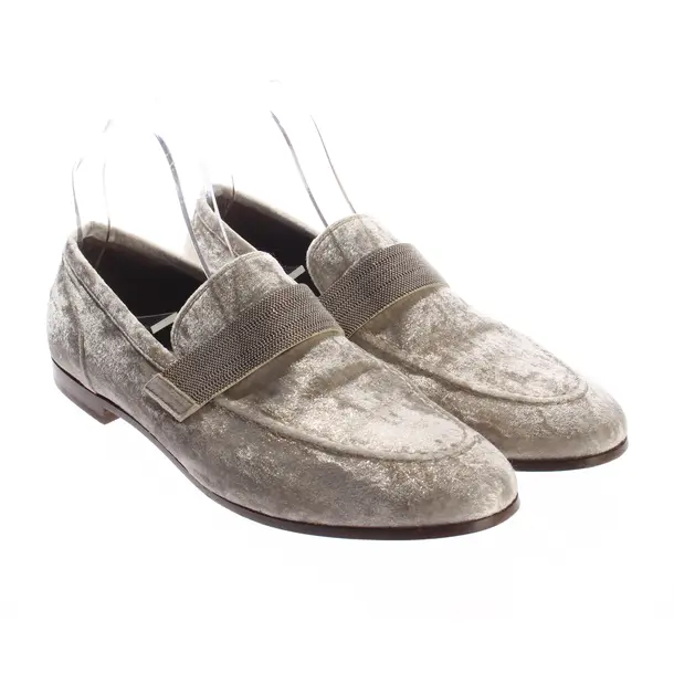 Loafers, in Gold, Brunello Cucinelli