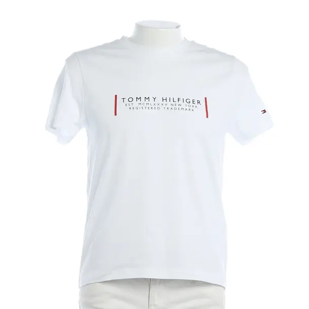 T-Shirt, in White, Cotton, Tommy Hilfiger
