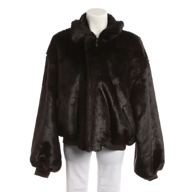 Giacca mezza stagione, in Marrone scuro, Poliestere, Negozio Frankie