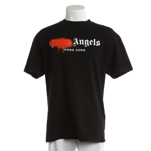 T-Shirt, in Black, Cotton, Palm Angels