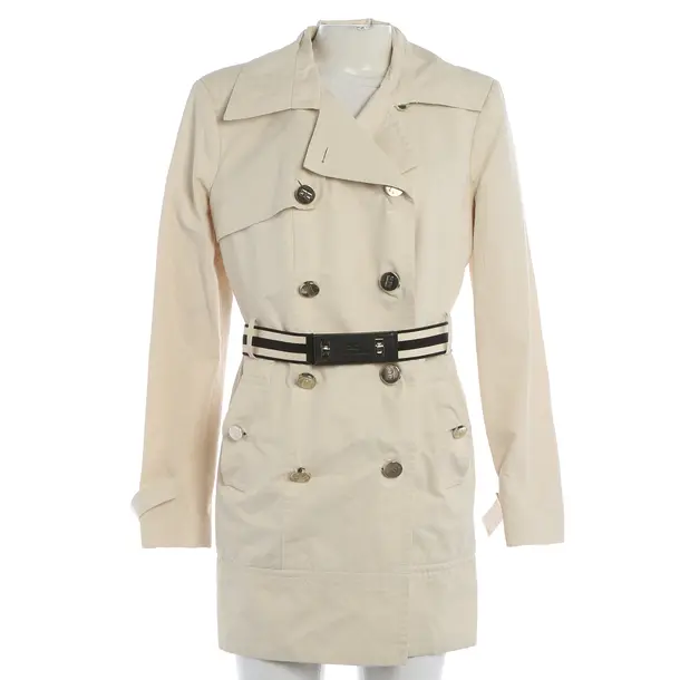 Summer Coat, in Beige, Cotton, Elisabetta Franchi