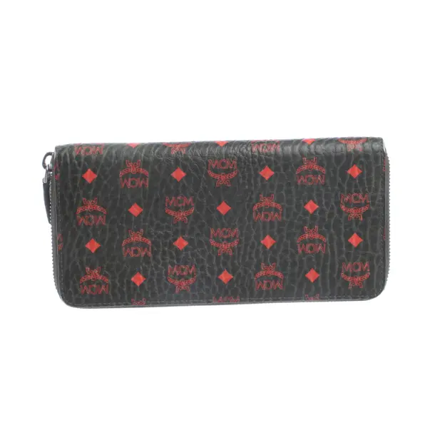 Geldbörse, in Grün, Leder, MCM