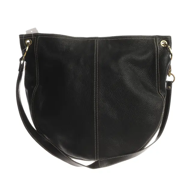 Shoulder Bag, in Black, Leather, Aigner