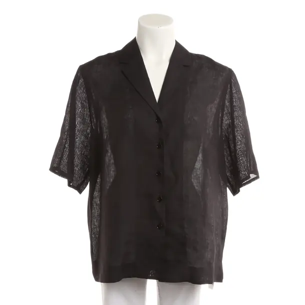 Camicetta, in Nero, Lino, Van Laack