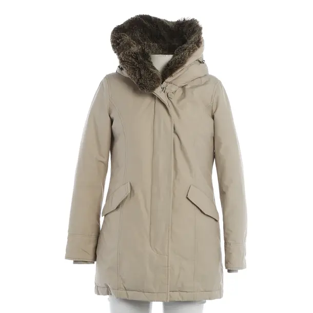 Winter Jacket, in Beige, Cotton, Woolrich