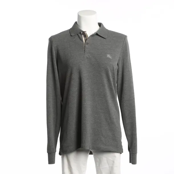 Long Sleeve Shirt, in Gray, Cotton, Burberry Brit