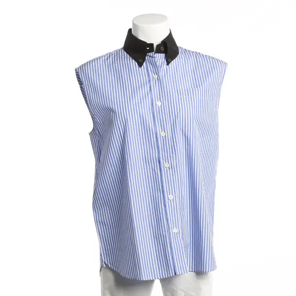 Blouse, in Blue, Cotton, Prada