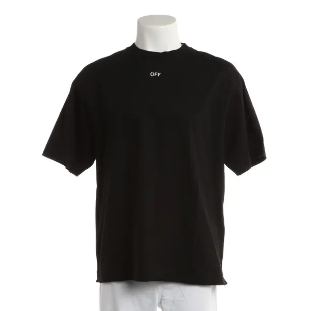 T-Shirt, in Schwarz, Baumwolle, Off-White