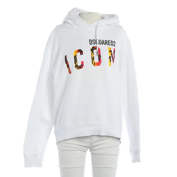 Hoodie, in Weiß, Baumwolle, Dsquared