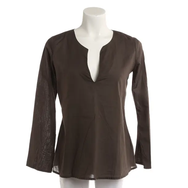 Bluse, in Dunkelbraun, Baumwolle, Robert Friedman