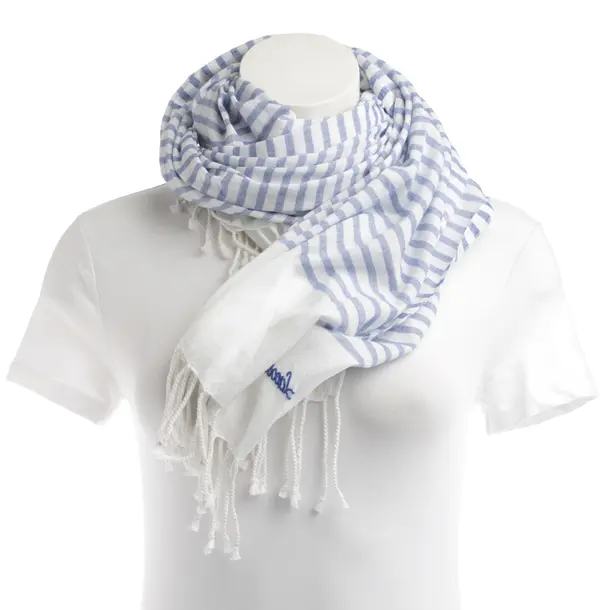 Shawl, in Light Blue, Cotton, Lacoste