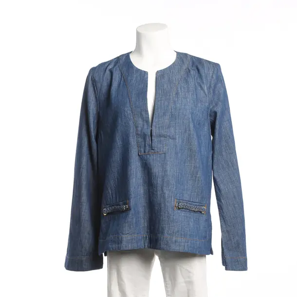 Blouse, in Navy, Cotton, Zimmermann