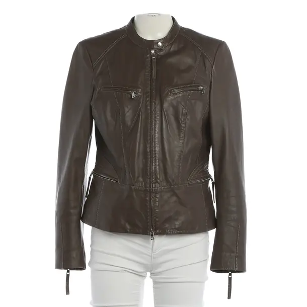 LeatherJacket, in Brown, Leather, Marc Cain
