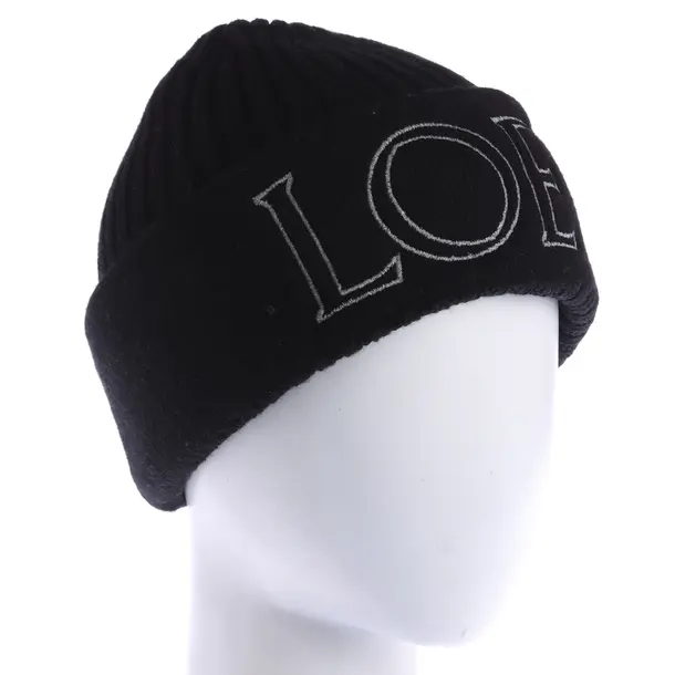 Beanie, in Black, Wool, Loewe