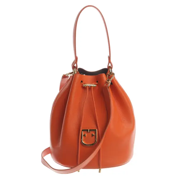 Handtasche, in Dunkelorange, Leder, Furla