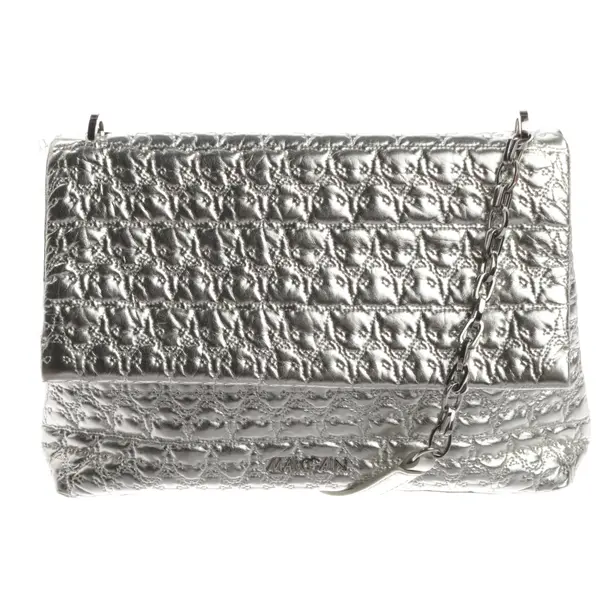 Shoulder Bag, in Silver, Leather, Marc Cain