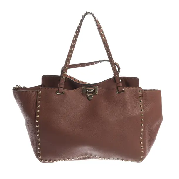 Schultertasche, in Hellrosa, Leder, Valentino
