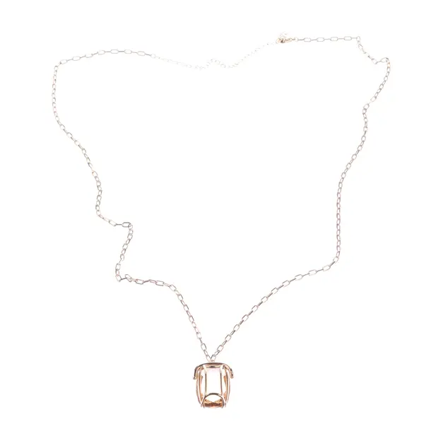 Necklace, in Gold, Metal (metallic, metallized), Swarovski