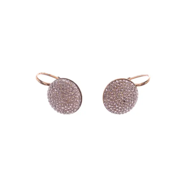 Earrings, in Rose Gold, Metal (metallic, metallized), Swarovski