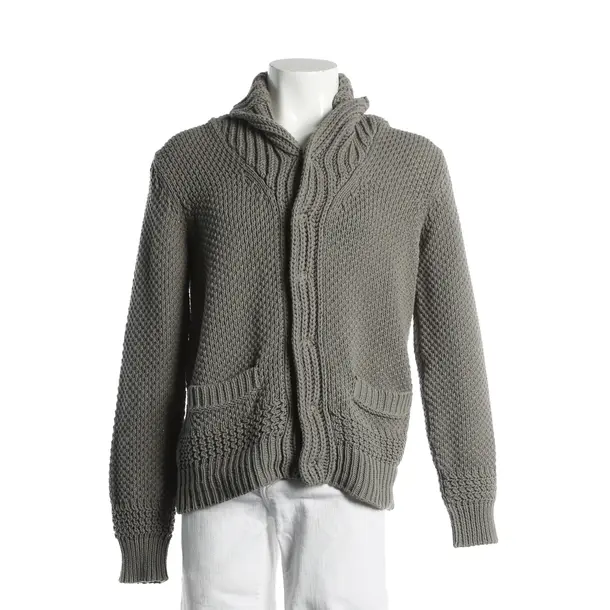 Cardigan, in Grigio, Cotone, Emporio Armani