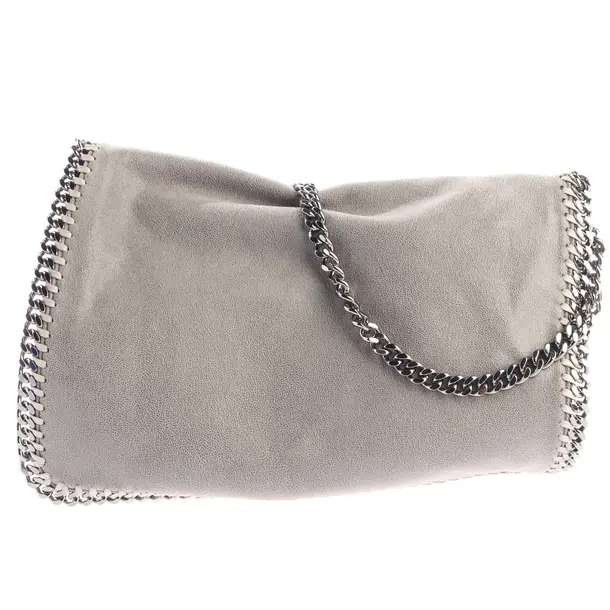 Schultertasche, in Grau, Polyester, Stella McCartney