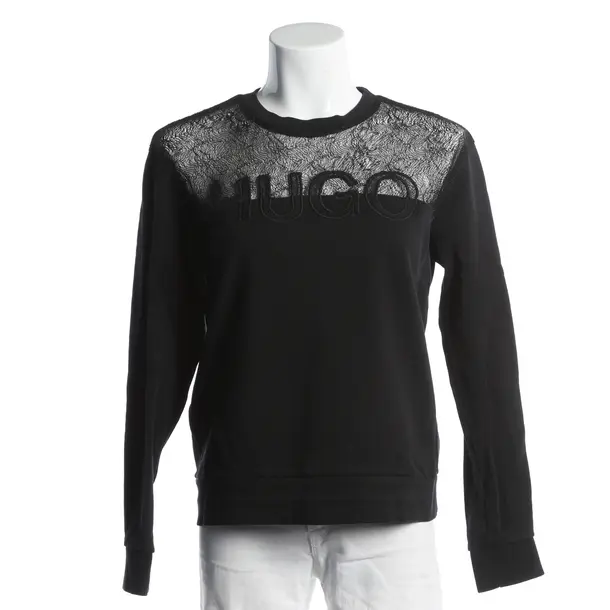 Felpa, in Nero, Cotone, Hugo Boss Etichetta Rossa
