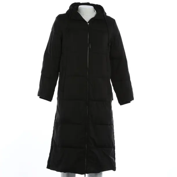 Mid-Season Coat, in Black, Polyamide, Closed