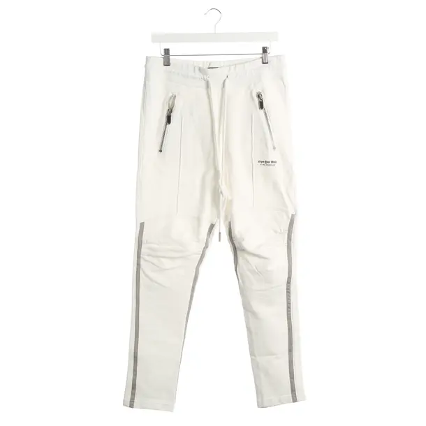 Sweatpants, in White, Cotton, Elias Rumelis