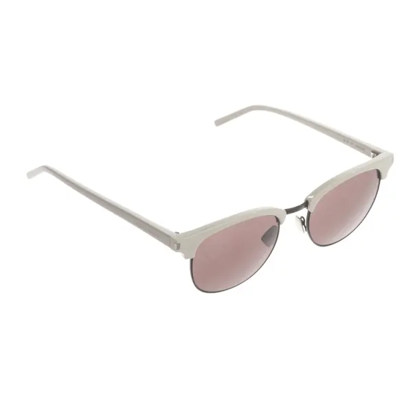 Sunglasses, in White, Synthetic, Saint Laurent