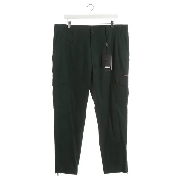 Pantaloni, in Verde scuro, Cotone, Dolce e Gabbana