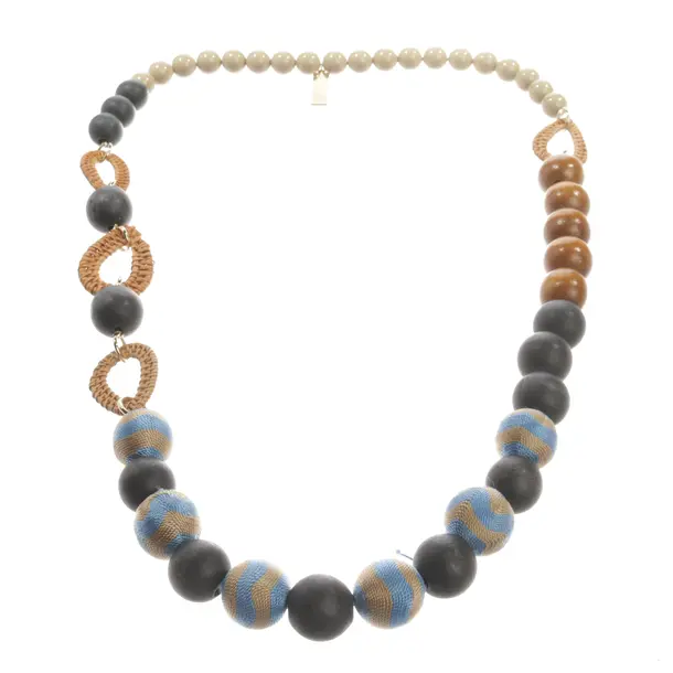 Necklace, in Multicolored, Other Fibers, Max Mara