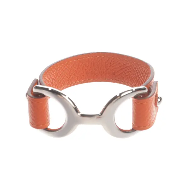 Bracelet, in Dark Orange, Leather, Hermès