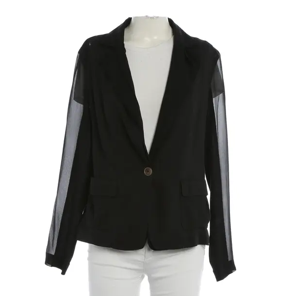 Blazer, in Black, Cotton, Marc Cain