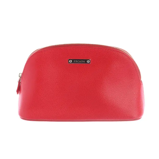 Borsa per cosmetici, in Rosso, Pelle, Escada