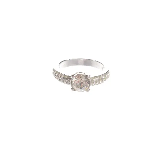 Ring, in Silver, Metal (metallic, metallized), Swarovski