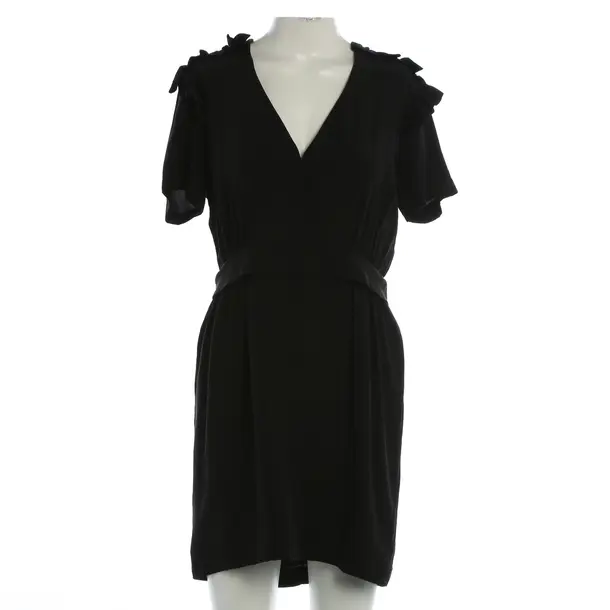 Dress, in Black, Silk, Sandro