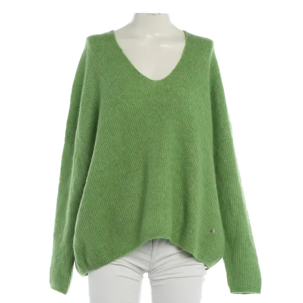 Jumper, in Green, Wool, Mos Mosh