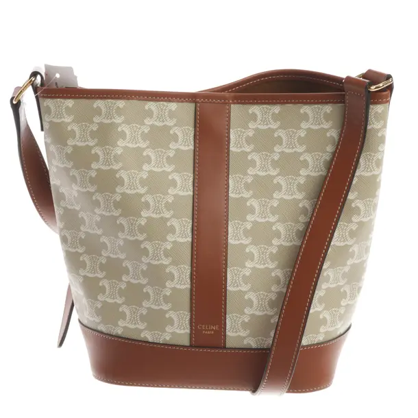 Shoulder Bag, in Beige, Leather, Céline