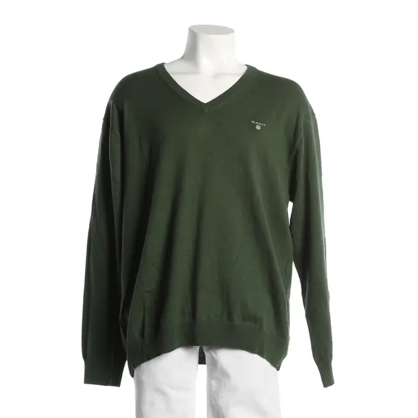 Pullover, in Dunkelgrün, Baumwolle, Gant