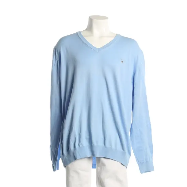 Pullover, in Hellblau, Baumwolle, Gant
