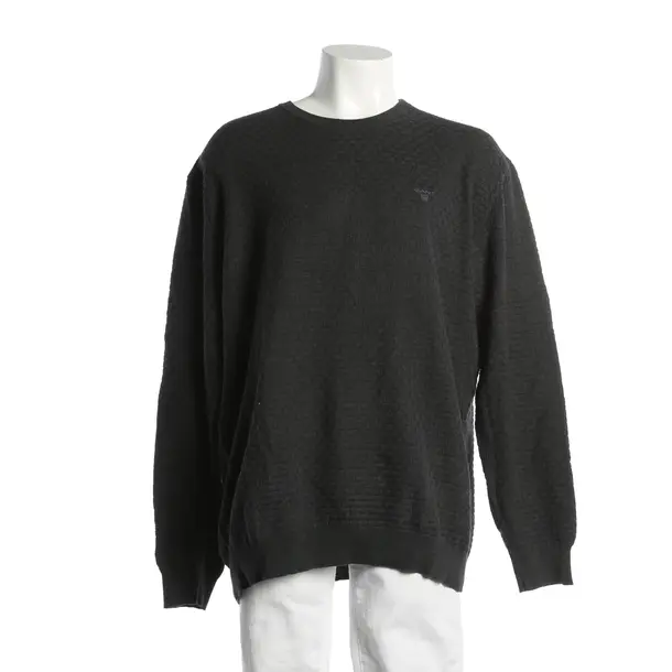 Pullover, in Dunkelgrau, Baumwolle, Gant