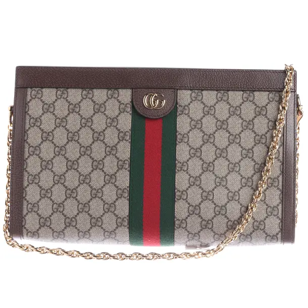 Schultertasche, in Braun, Leder, Gucci