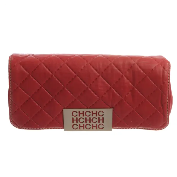 Pochette, in Rosso, Pelle, Carolina Herrera