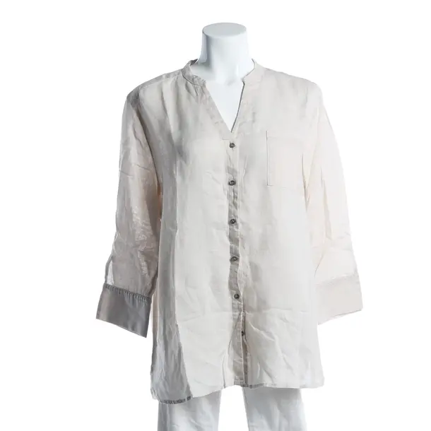 Bluse, in Beige, Leinen, Repeat