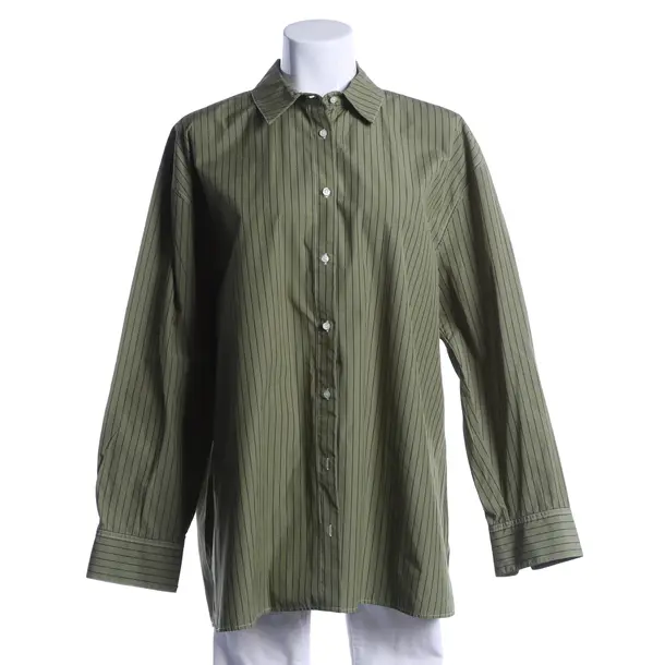 Blouse, in Green, Cotton, Loulou Studio