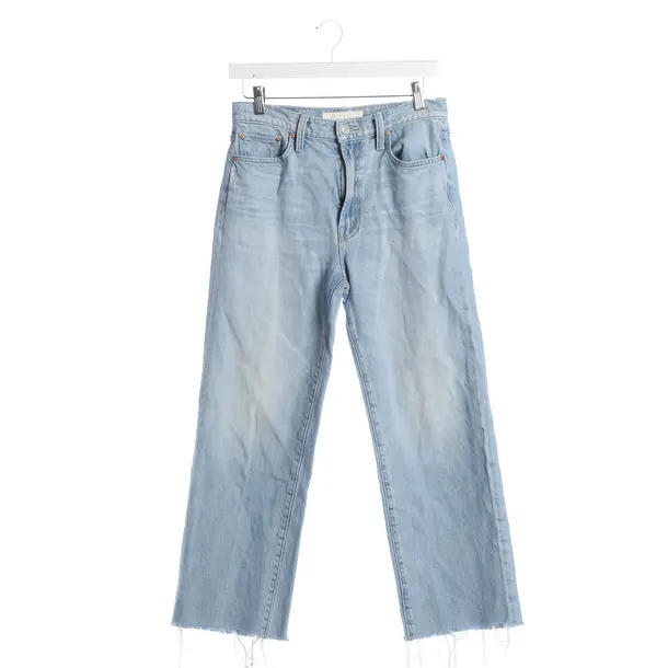 Straight Fit Jeans, in Light Blue, Cotton, Mother